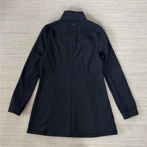 Prana Keva black softshell athletic versatile fleece zip up jacket women’s M